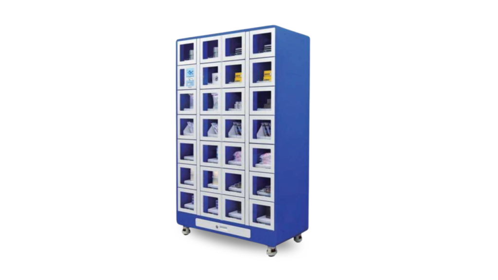 Locker Type Vending Machine - A type of smart vending system